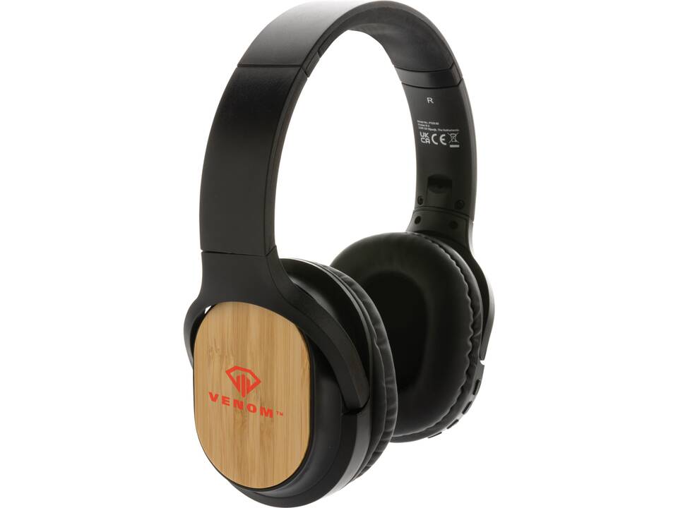 RCS and FSC® bamboo Elite Foldable wireless headphone 6