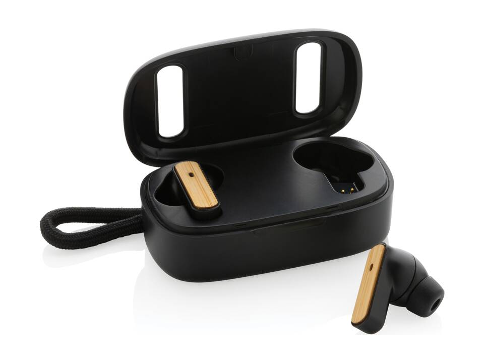RCS recycled plastic & FSC® bamboo TWS earbuds 10