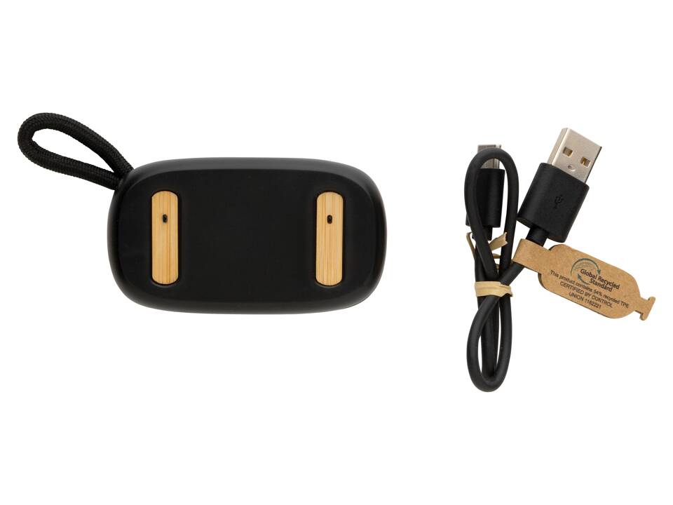 RCS recycled plastic & FSC® bamboo TWS earbuds 12