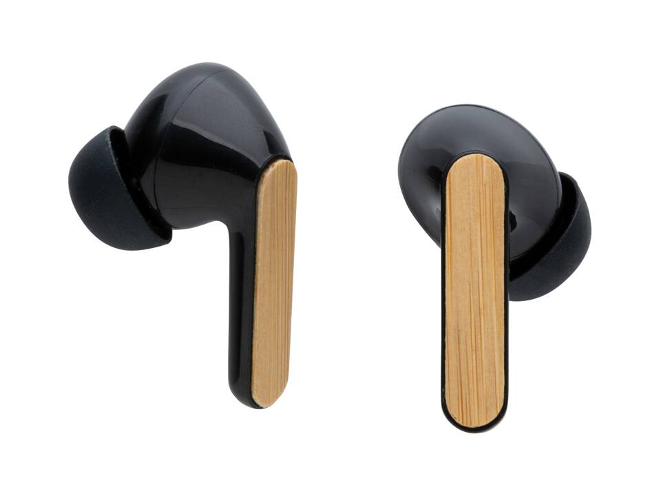 RCS recycled plastic & bamboo TWS earbuds 4