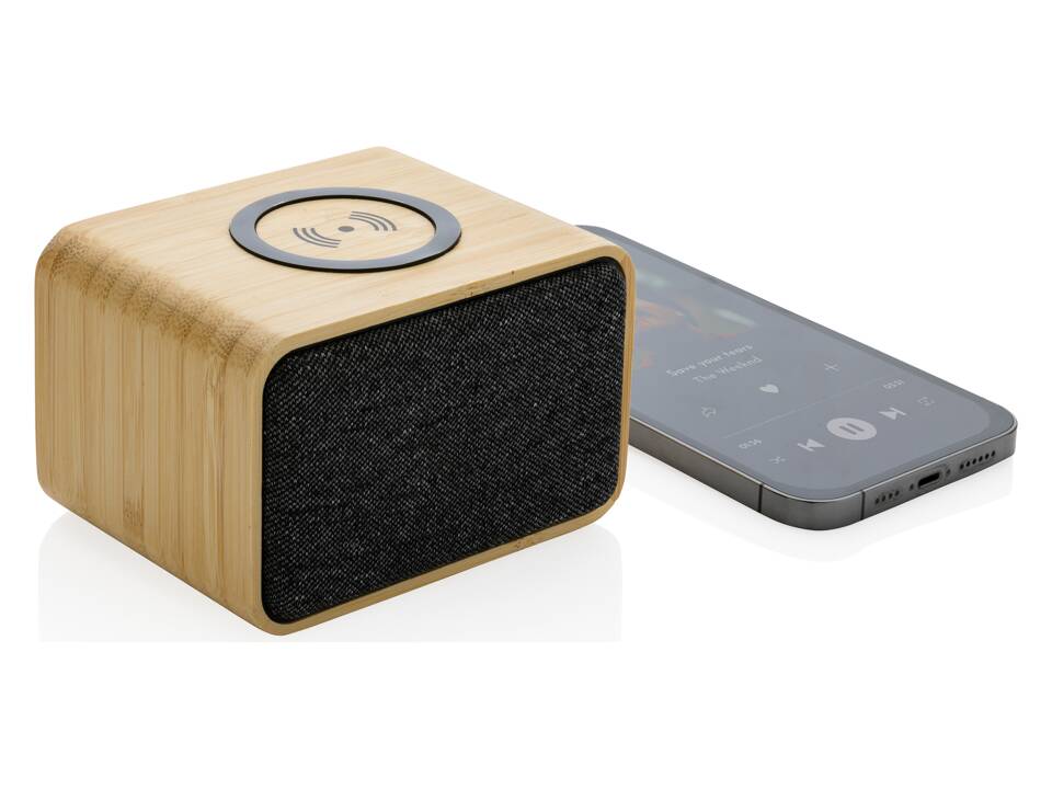 RCS Rplastic speaker with FSC® bamboo 5W wireless 2