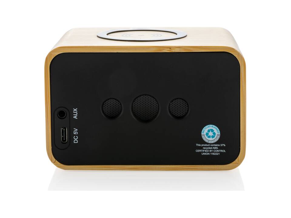 RCS Rplastic speaker with FSC® bamboo 5W wireless 6