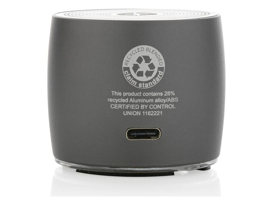 Swiss Peak RCS recycled aluminum 3W bass speaker 6