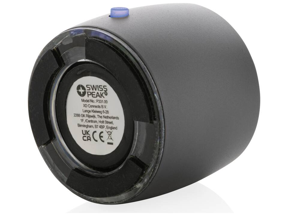 Swiss Peak RCS recycled aluminum 3W bass speaker 7