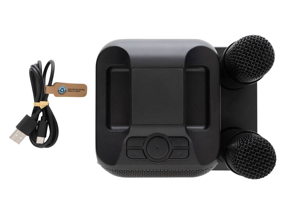 Singvibe RCS recycled plastic karaoke set with double mic 4
