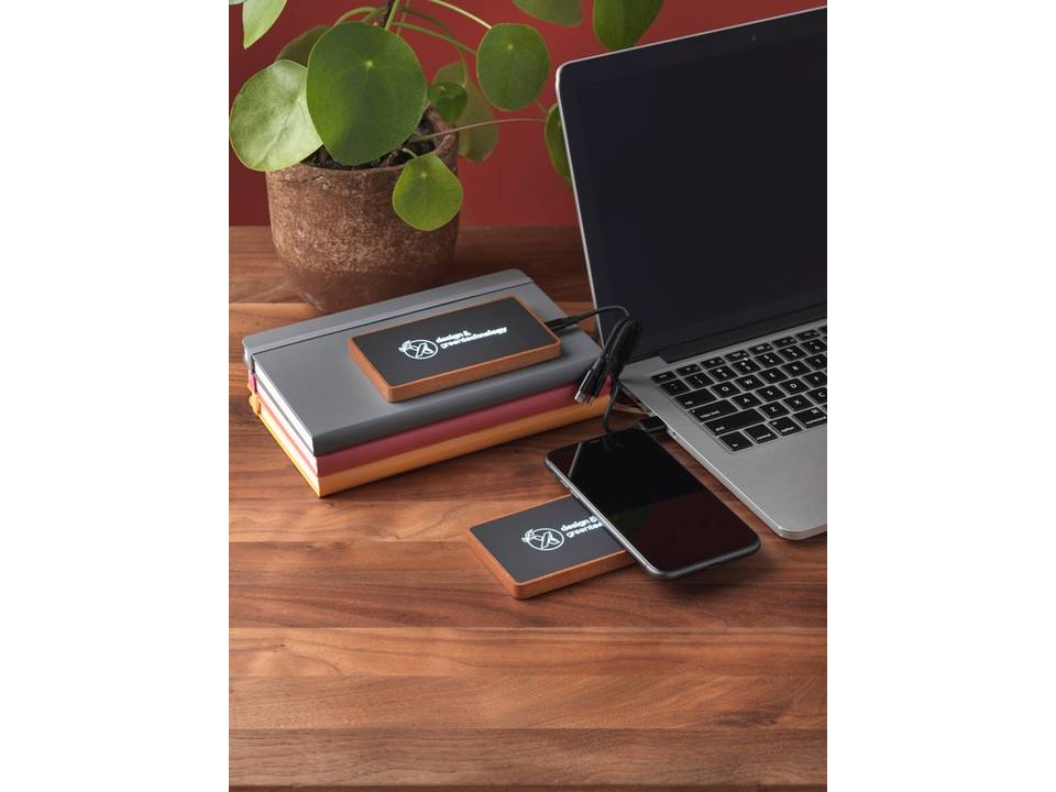 P35 5.000 mAh wooden powerbank 5