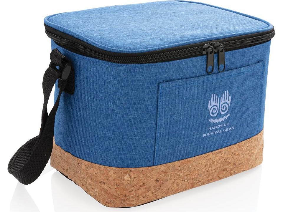 Two tone cooler bag with cork detail 9