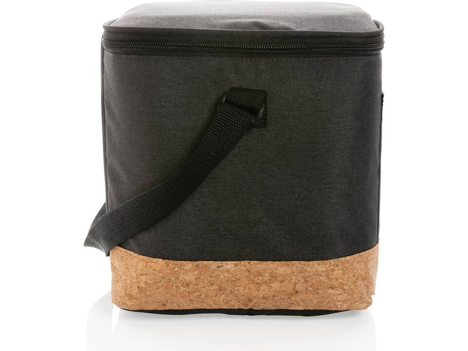 Impact AWARE™ XL RPET two tone cooler bag with cork detail 3