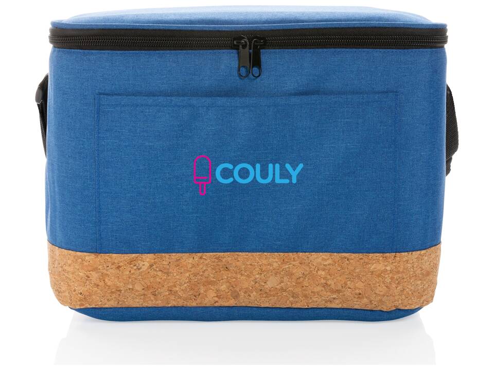 Impact AWARE™ XL RPET two tone cooler bag with cork detail 14