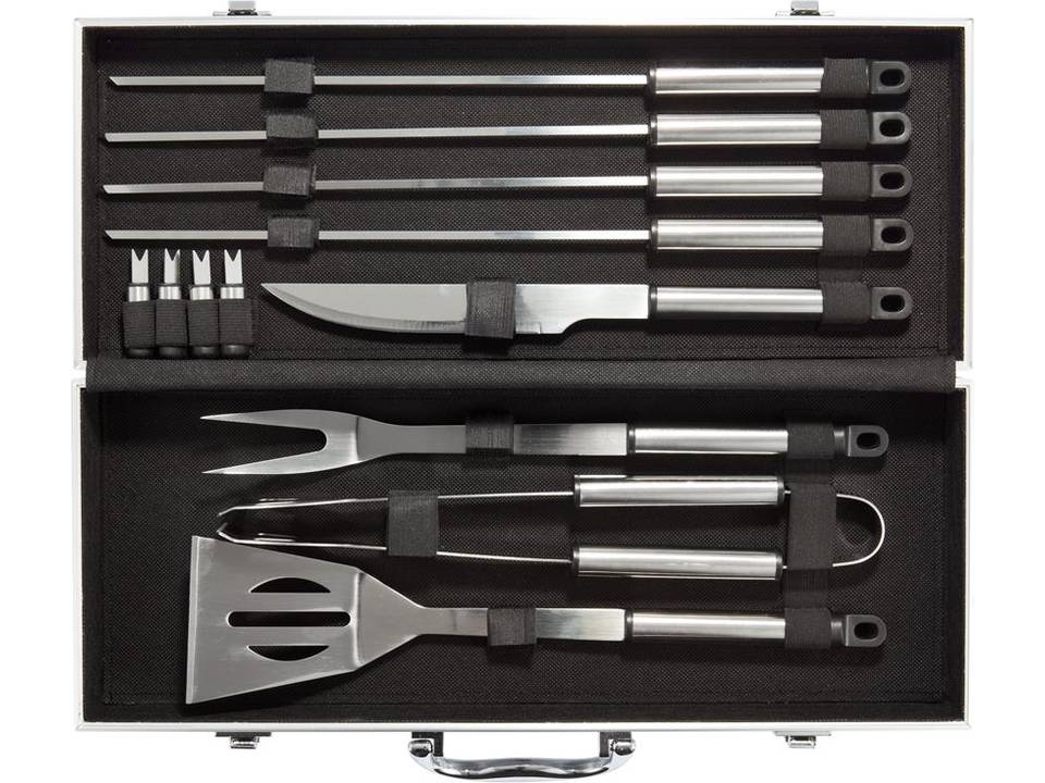 12 pcs barbecue set in aluminium box 5