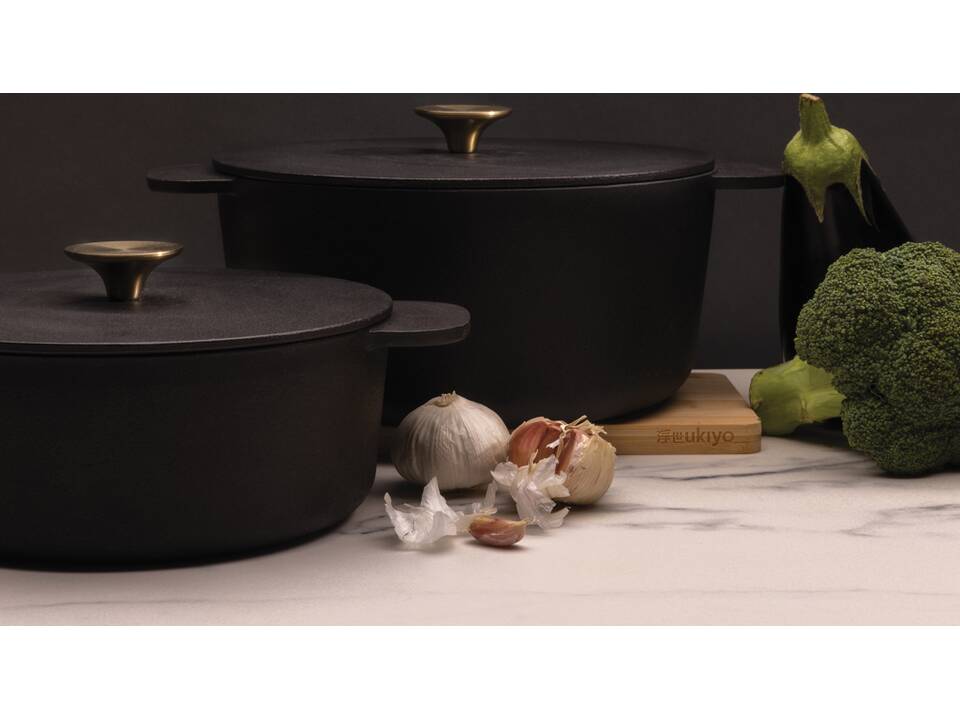 Ukiyo cast iron pan large 10