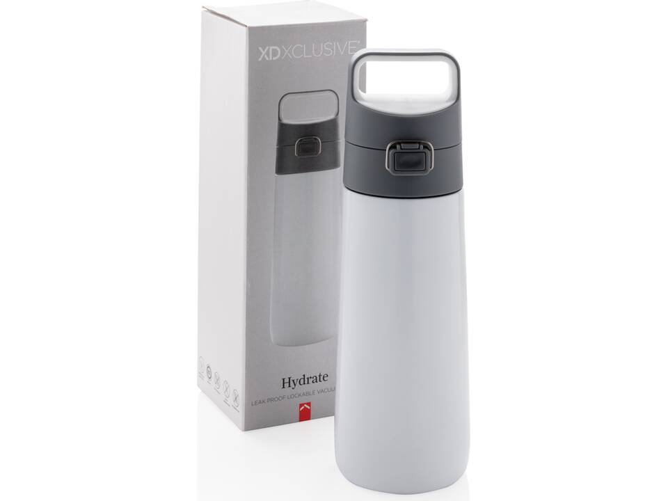 Hydrate leak proof lockable vacuum bottle 27