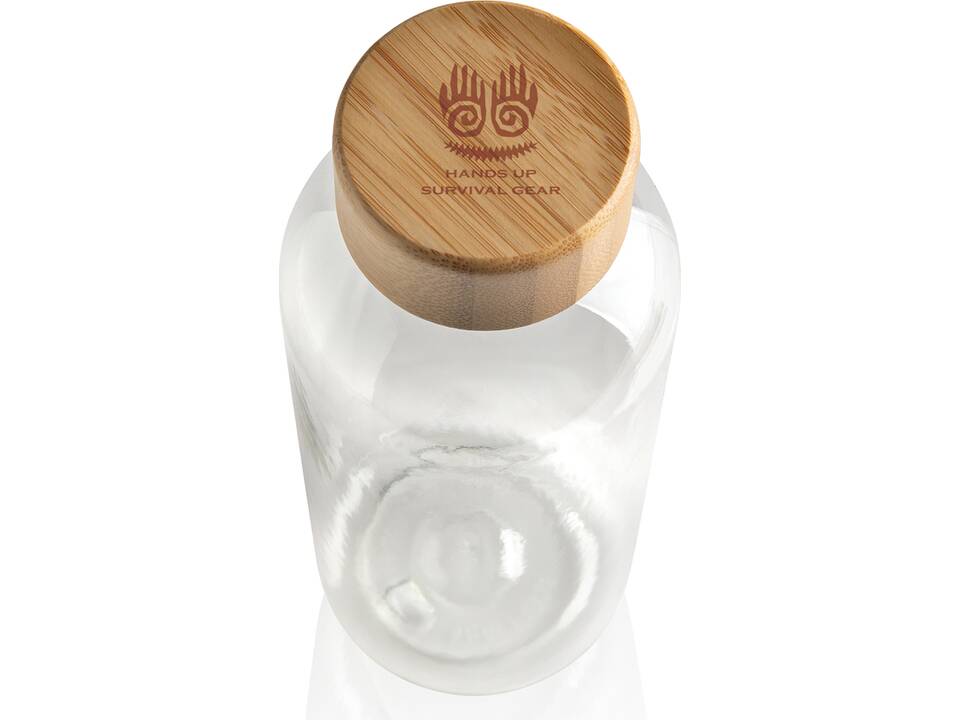 GRS RPET bottle with FSC bamboo lid 6