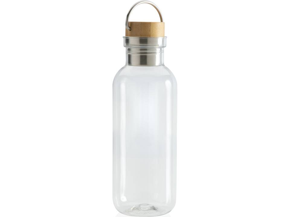 GRS RPET bottle with FSC bamboo lid and handle 2