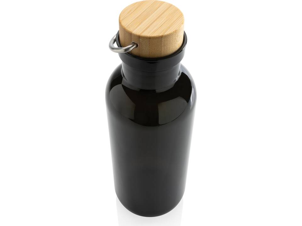 GRS RPET bottle with FSC bamboo lid and handle 9