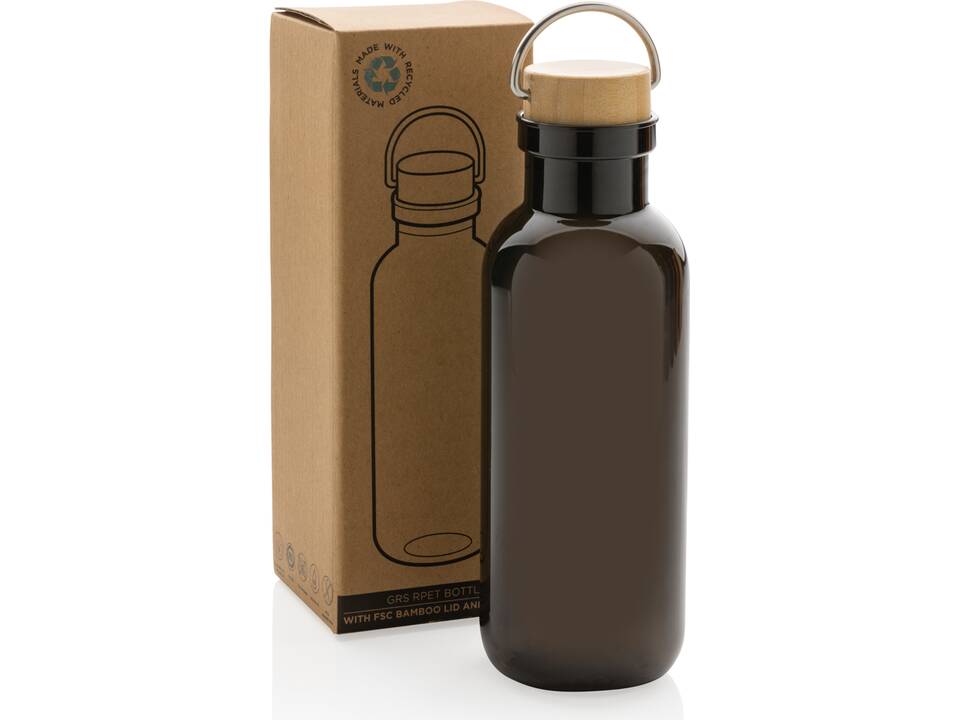 GRS RPET bottle with FSC bamboo lid and handle 13