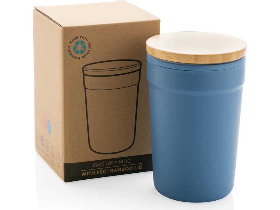 GRS RPP mug with FSC® bamboo lid 23