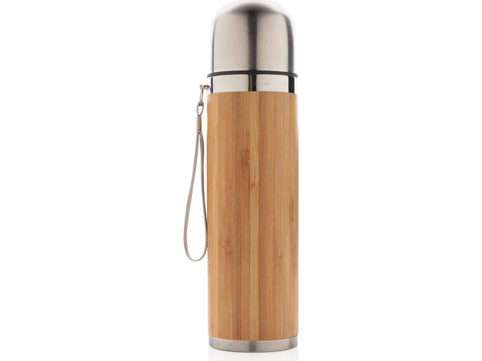 Bamboo vacuum travel flask 8