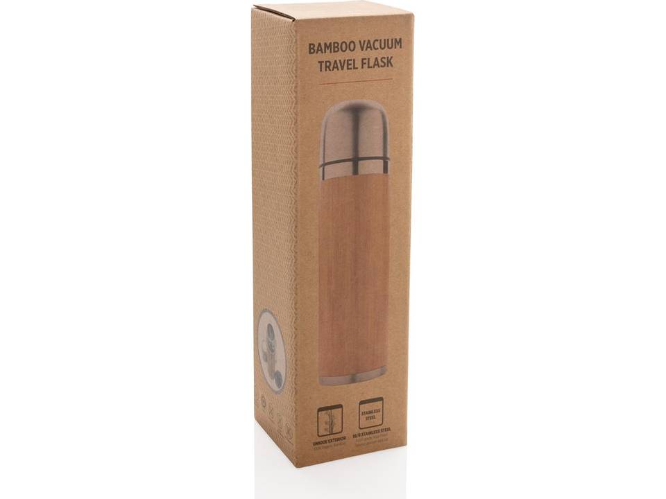 Bamboo vacuum travel flask 3