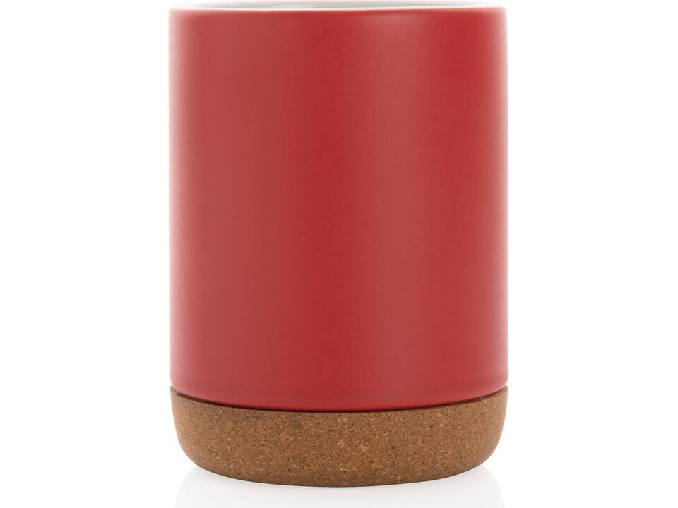Ceramic mug with cork base 16