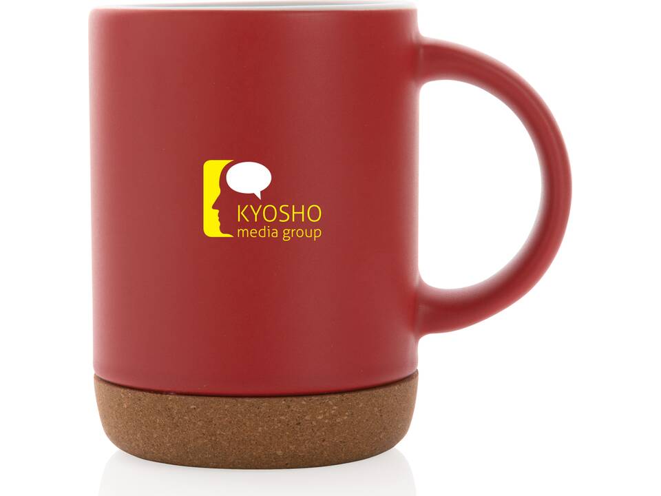 Ceramic mug with cork base 17