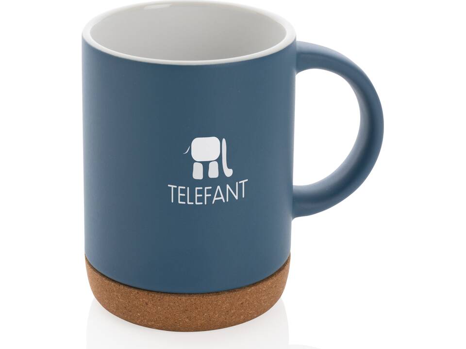 Ceramic mug with cork base 23