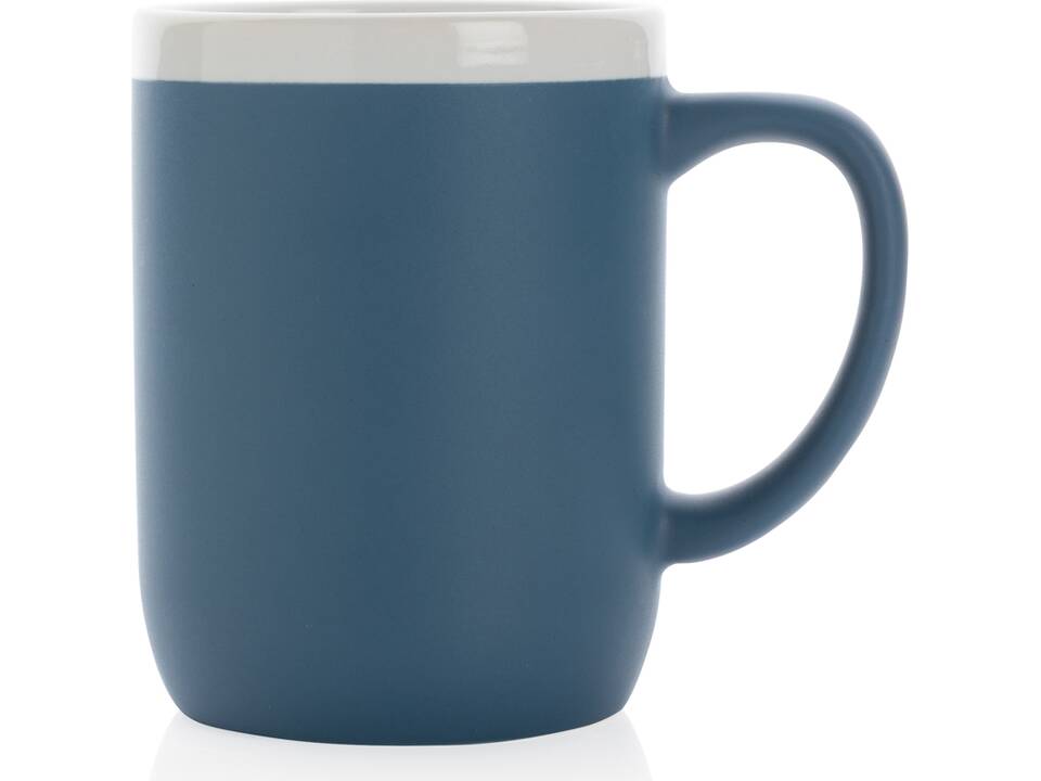 Ceramic mug with white rim 15