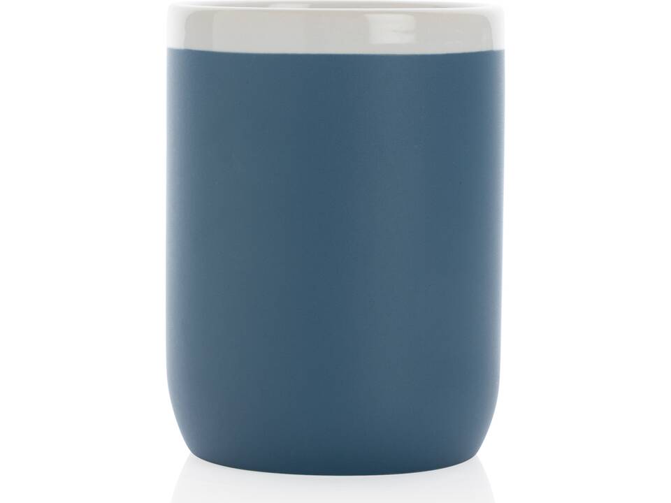 Ceramic mug with white rim 17