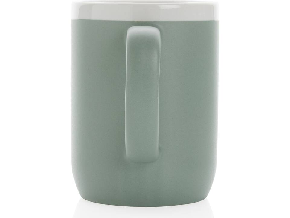 Ceramic mug with white rim 22