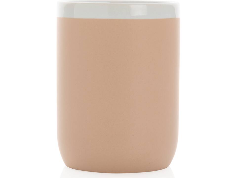 Ceramic mug with white rim 29