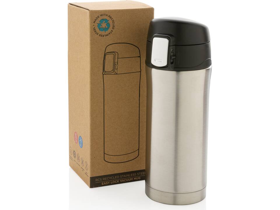 RCS Recycled stainless steel easy lock vacuum mug 22