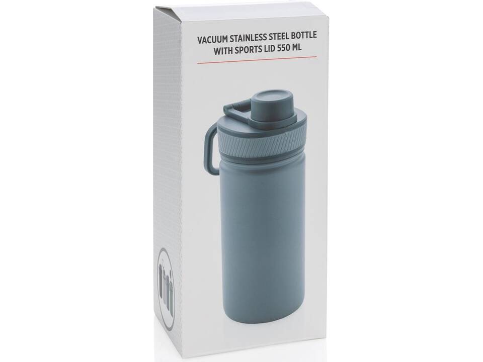 Vacuum stainless steel bottle with sports lid - 550 ml 25