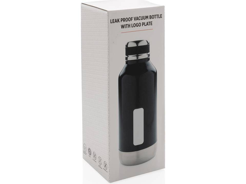 Leak proof vacuum bottle with logo plate - 500 ml 23
