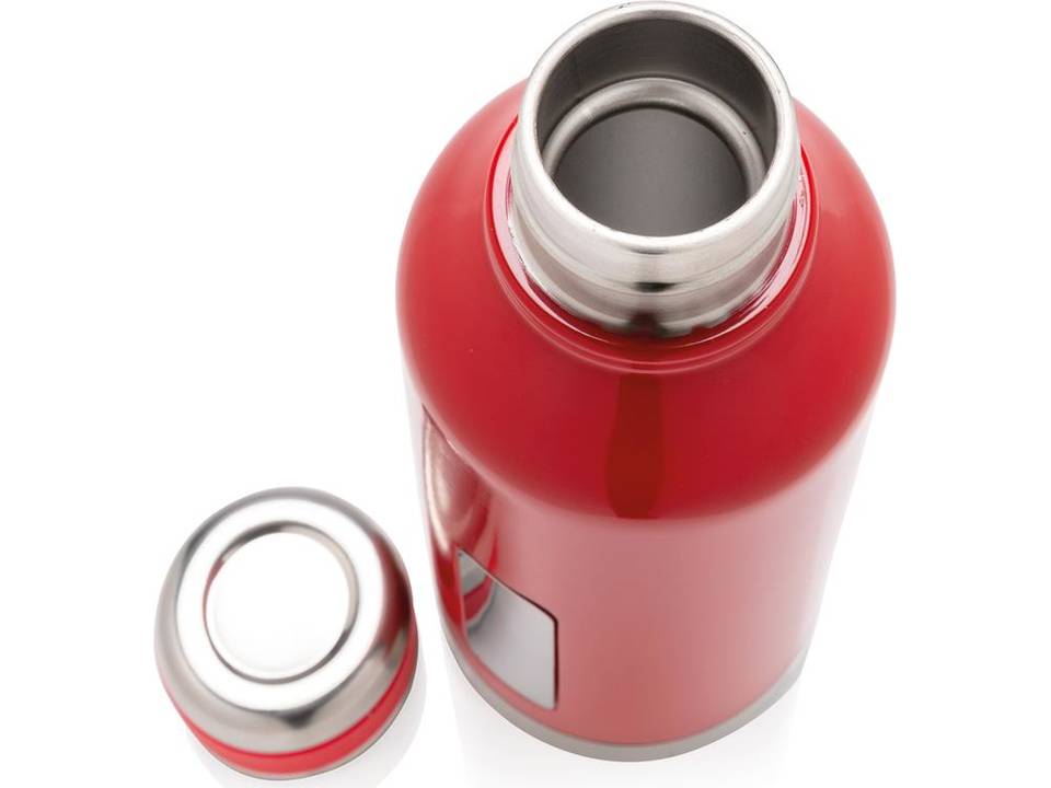 Leak proof vacuum bottle with logo plate - 500 ml 3