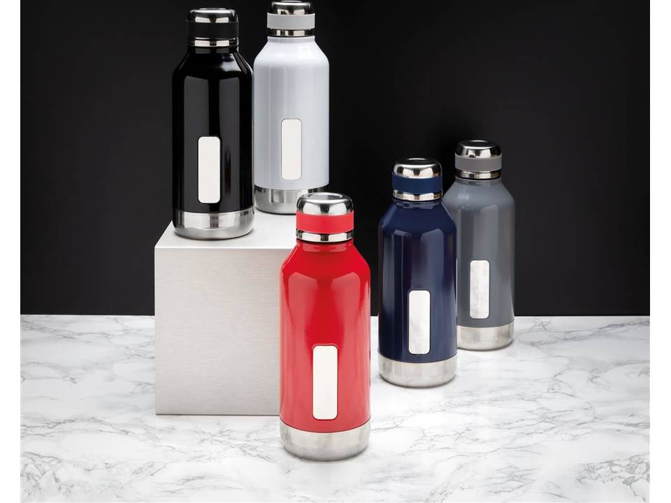 Leak proof vacuum bottle with logo plate - 500 ml 28