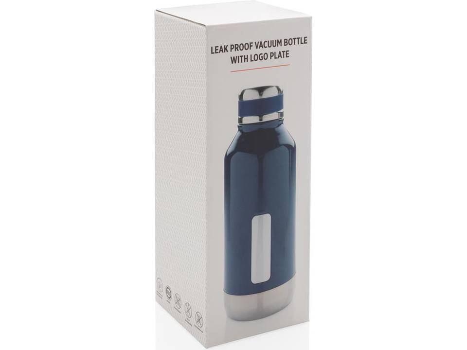 Leak proof vacuum bottle with logo plate - 500 ml 16