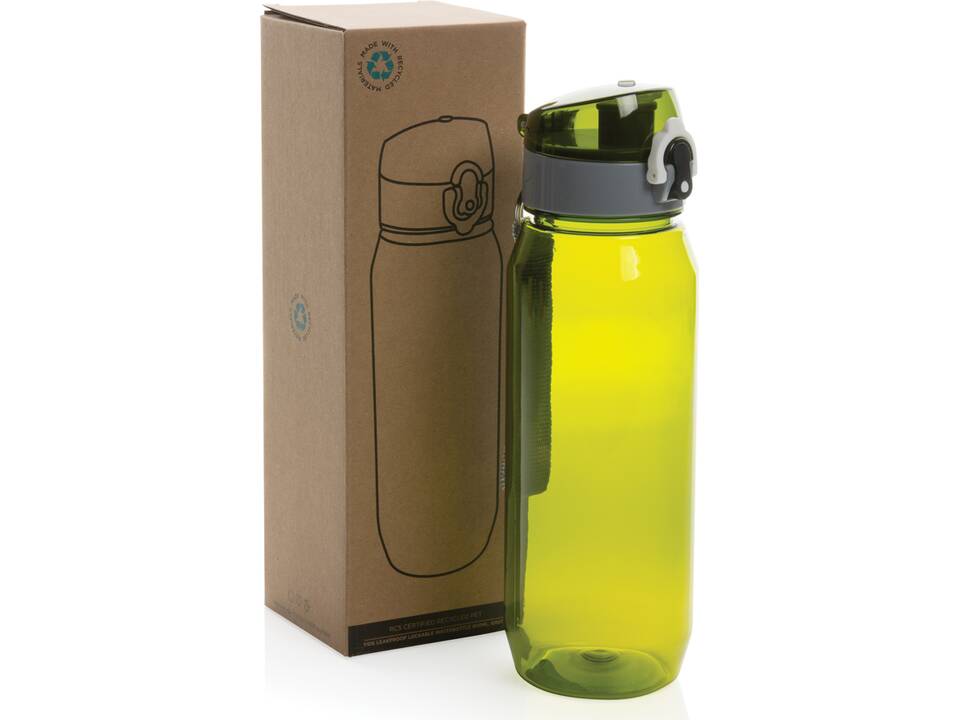 Yide RCS Recycled PET leakproof lockable waterbottle 800ml 40