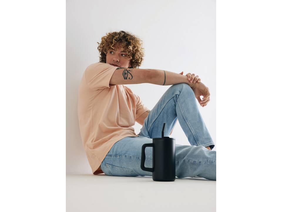 Cube RCS certified recycled steel mug 800ml 13