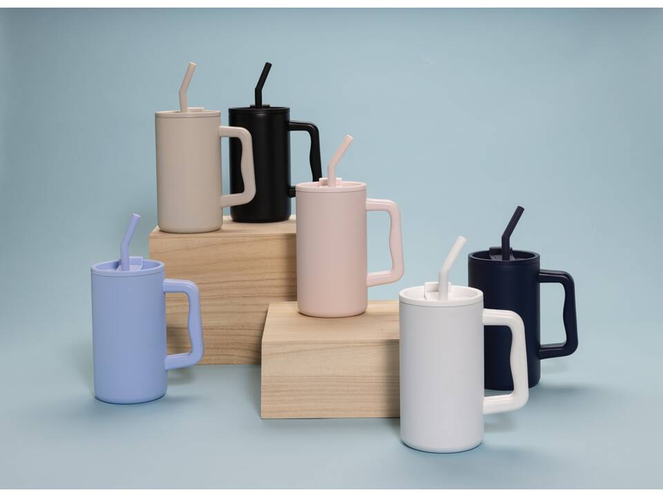 Cube RCS certified recycled steel mug 800ml 18