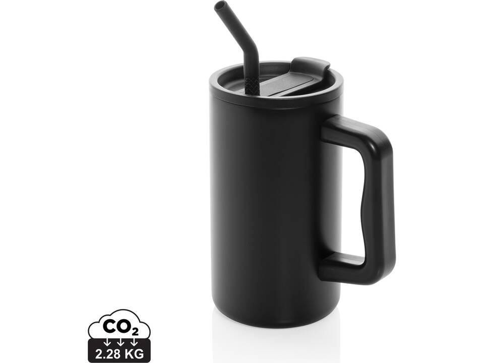 Cube RCS certified recycled steel mug 800ml