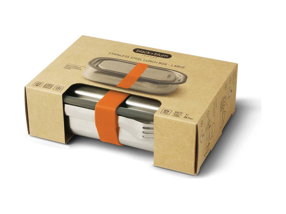 Black+Blum Stainless Steel Lunch Box Large 25