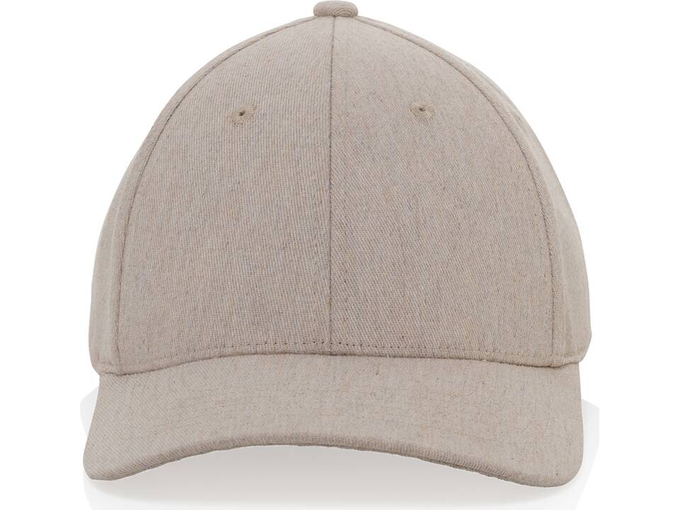 Milo AWARE™ recycled heather 6 panel cap 200gr 3