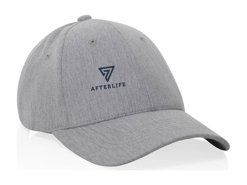 Milo AWARE™ recycled heather 6 panel cap 200gr 22