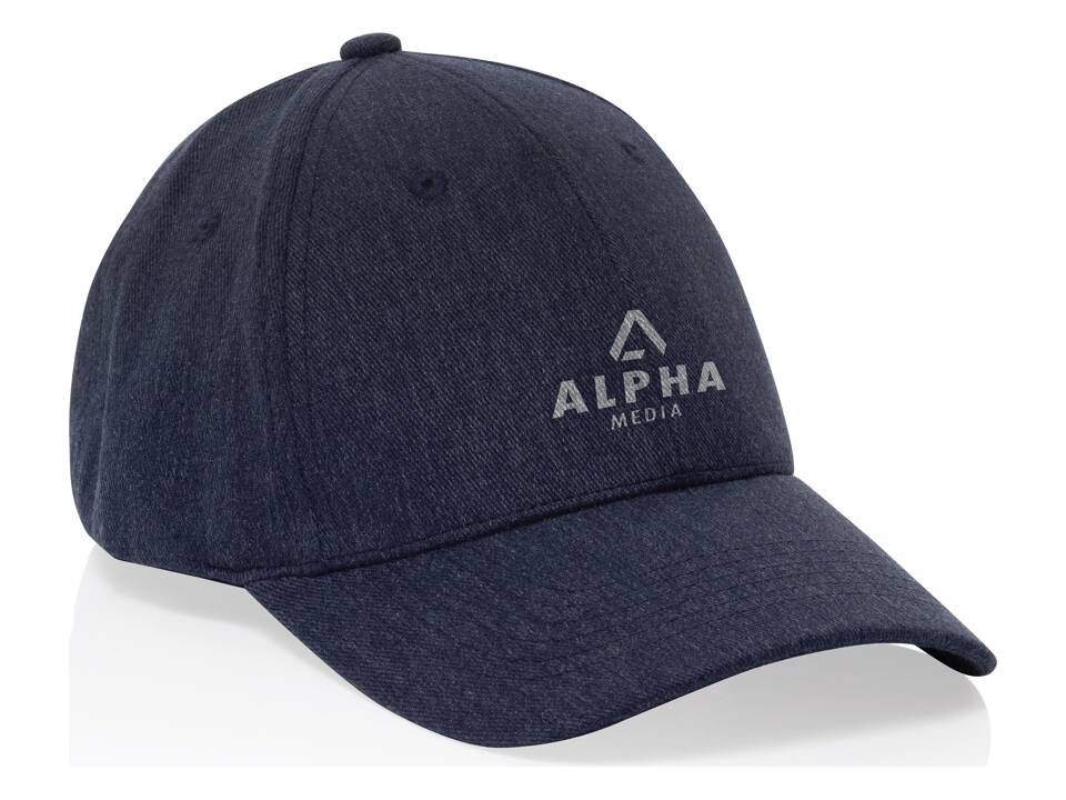 Milo AWARE™ recycled heather 6 panel cap 200gr 36