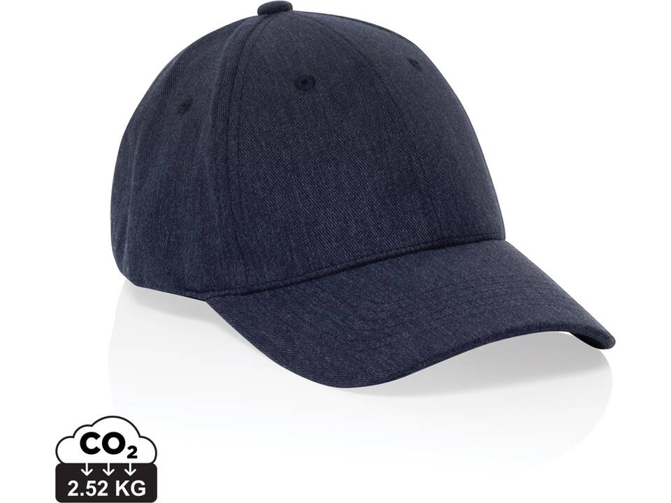 Milo AWARE™ recycled heather 6 panel cap 200gr 30