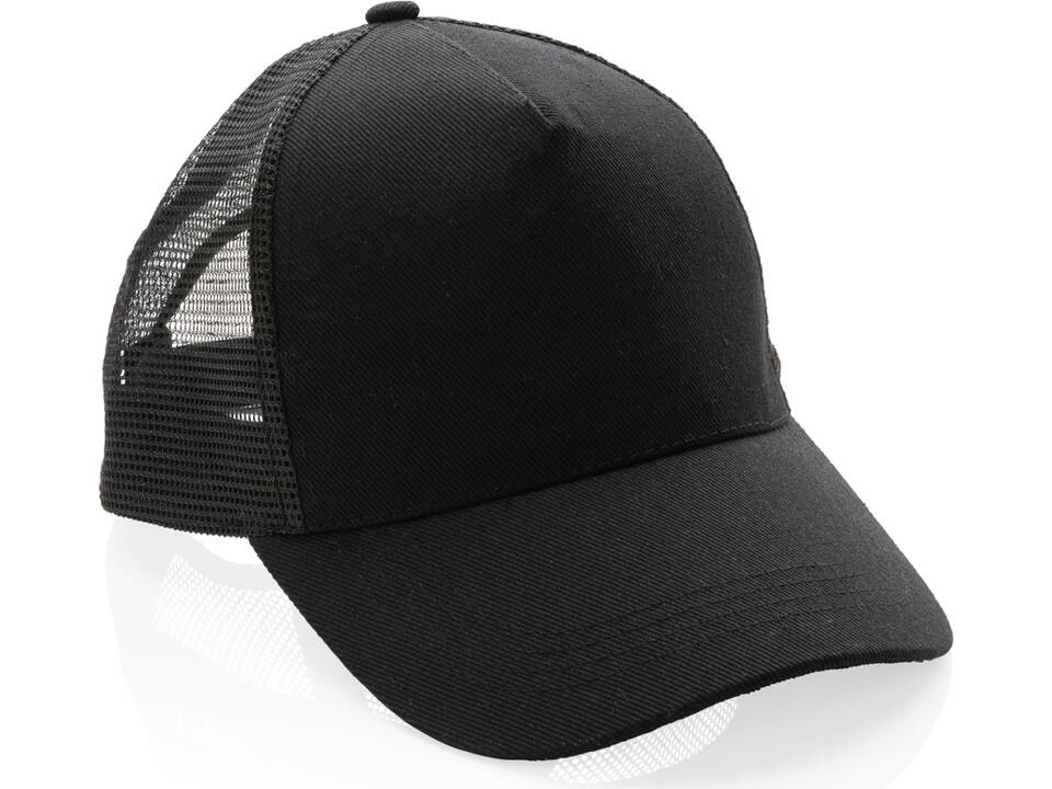 Impact AWARE™ Brushed rcotton 5 panel trucker cap 190gr 7