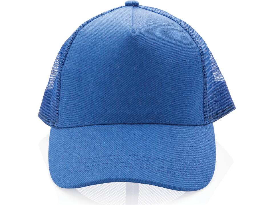 Impact AWARE™ Brushed rcotton 5 panel trucker cap 190gr 29