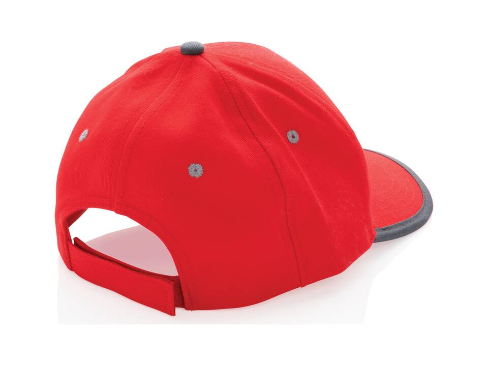 Impact AWARE™ Brushed rcotton 6 panel contrast cap 280gr 27