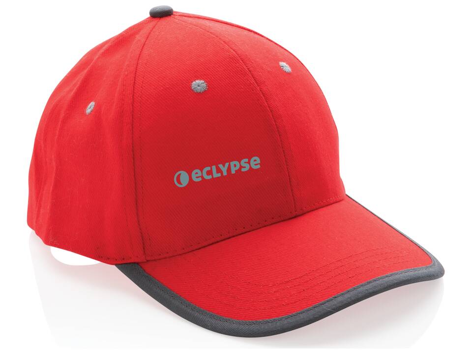 Impact AWARE™ Brushed rcotton 6 panel contrast cap 280gr 29