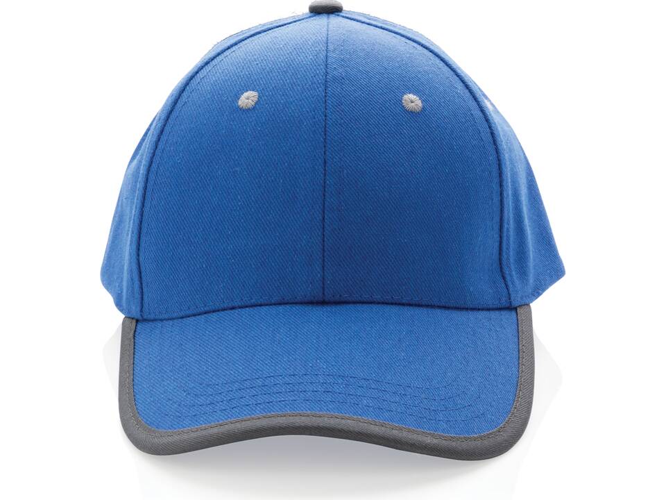 Impact AWARE™ Brushed rcotton 6 panel contrast cap 280gr 36